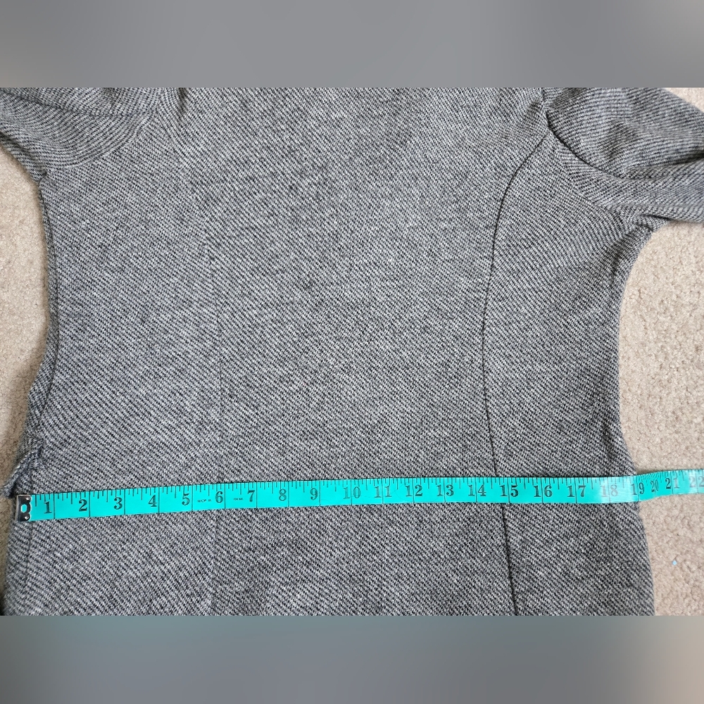 FREE PEOPLE NWT Wool Blend Long Grey Knit Longline Jacket/ Coatigan. Size Large - Picture 16 of 16